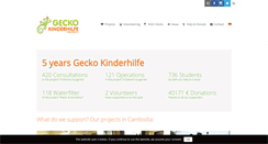 Desktop Screenshot of gecko-kinderhilfe.org