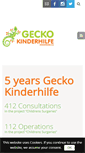 Mobile Screenshot of gecko-kinderhilfe.org