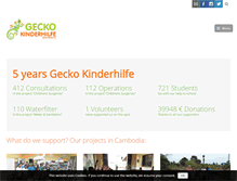 Tablet Screenshot of gecko-kinderhilfe.org